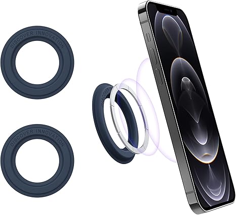 Wall Mounted Magnetic Shower Phone Holder Waterproof, 2 Pack Magnetic Stickers, Gym Magnetic Phone Holder, Bathroom Holder