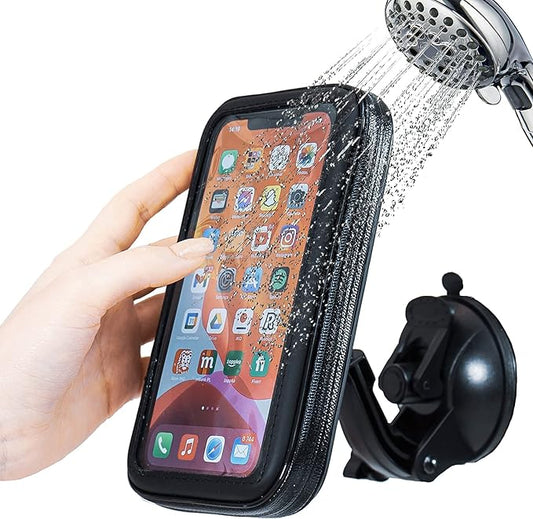 Bathroom waterproof phone holder | Bathroom suction cup holder | 360 degree rotation, height adjustable